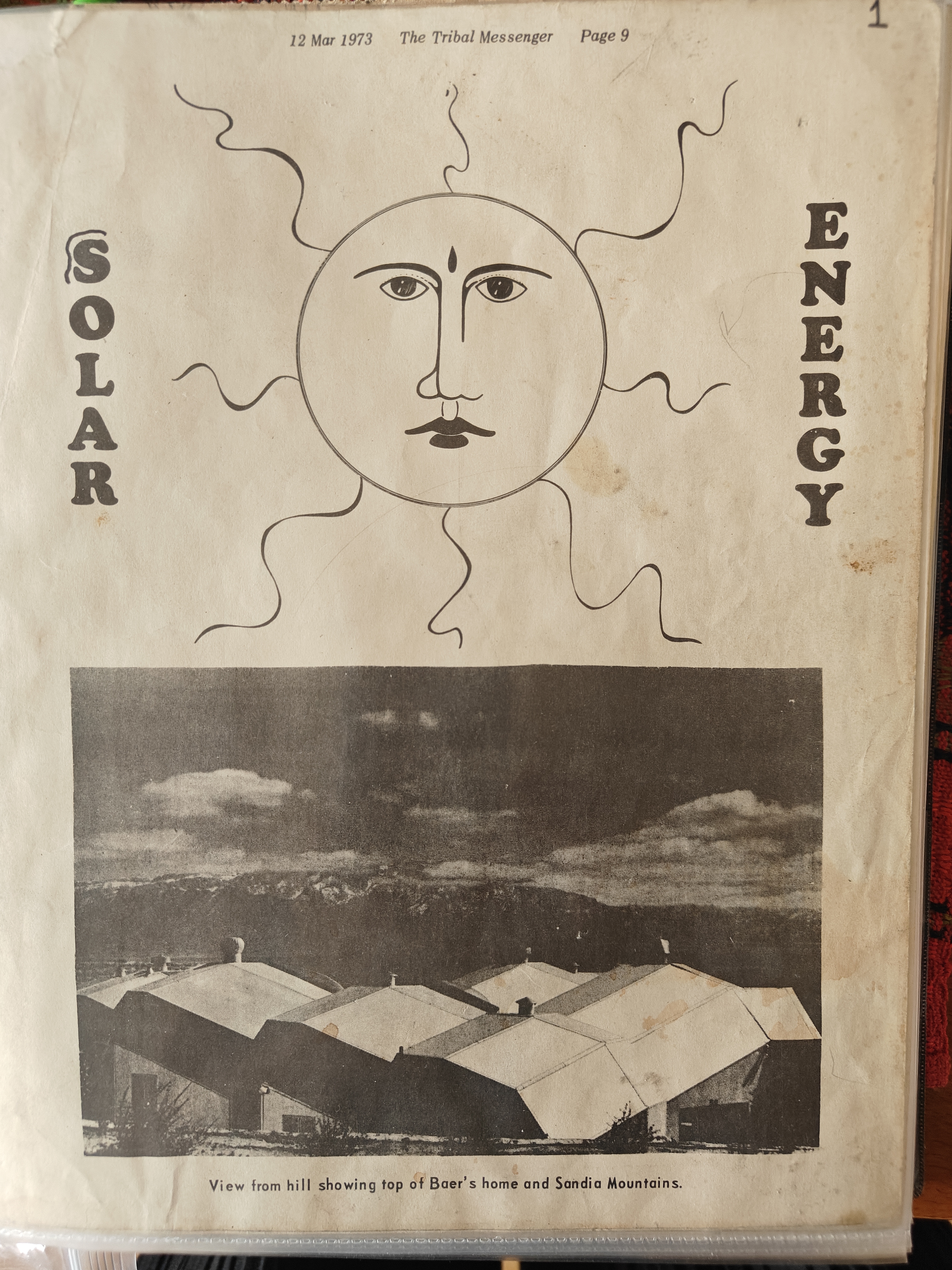 Tribal Messenger Cover (1973)